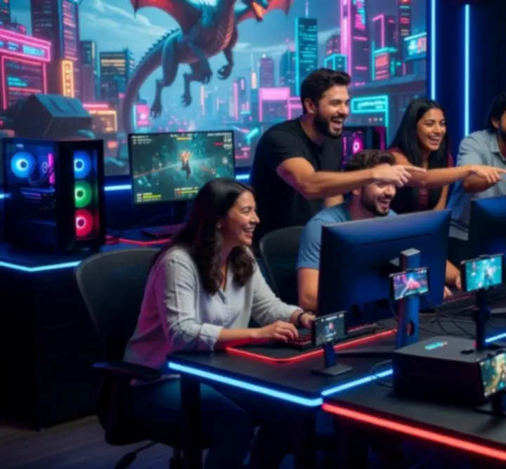 Clutch Pick strategy team gathered at a fantasy esports studio
